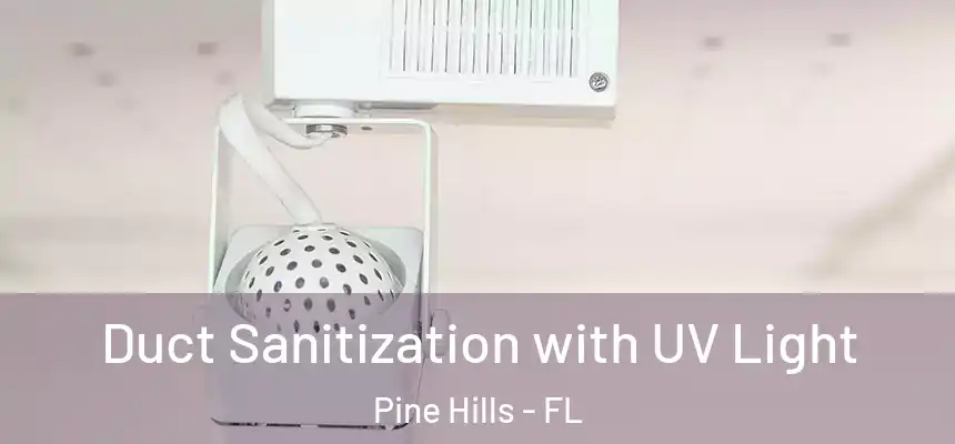Duct Sanitization with UV Light Pine Hills - FL